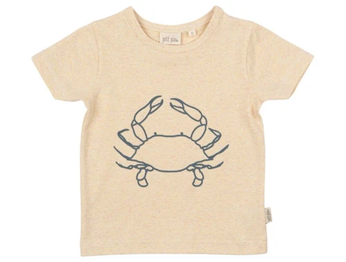 Petit Piao t-shirt fog med krabbemotiv